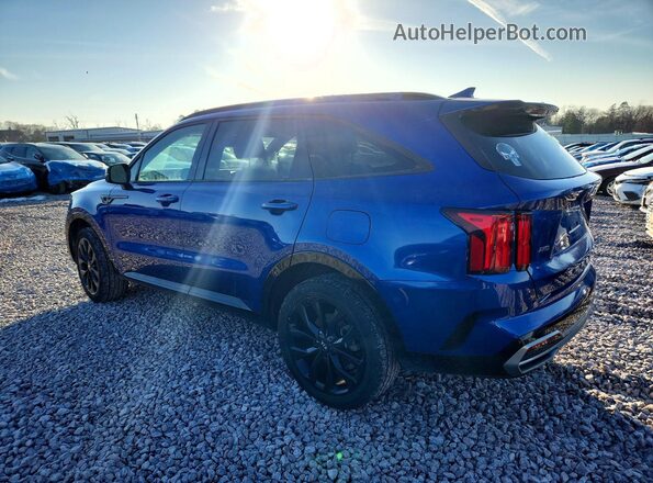 5XYRKDLF0MG024226 2021 KIA SORENTO Blue Rear left