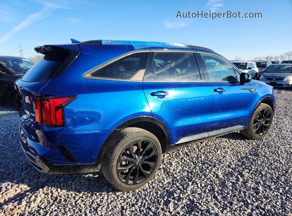 5XYRKDLF0MG024226 2021 KIA SORENTO Blue Rear right