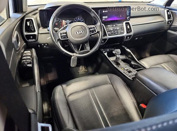 5XYRKDLF0MG024226 2021 KIA SORENTO Blue Dashboard view