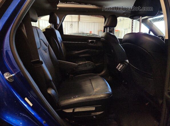 5XYRKDLF0MG024226 2021 KIA SORENTO Blue Rear seats view
