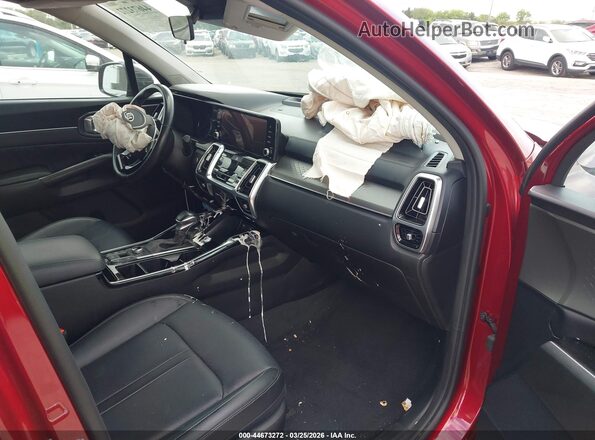 5XYRKDLF2MG040959 2021 KIA SORENTO Красный Вид салона спереди