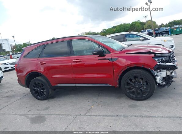 5XYRKDLF2MG040959 2021 KIA SORENTO Красный Вид щитка приборов