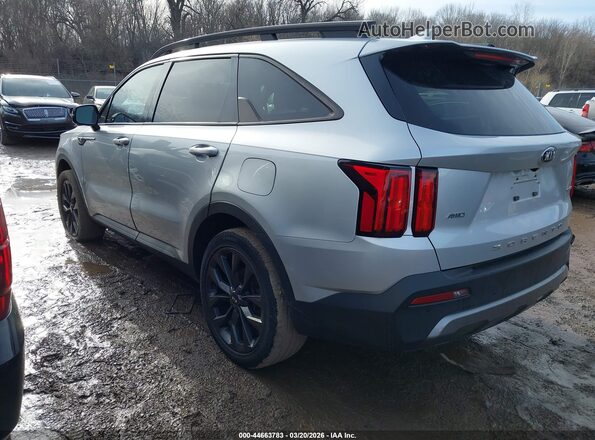 5XYRKDLF3MG040663 2021 KIA SORENTO Silver Tył lewy