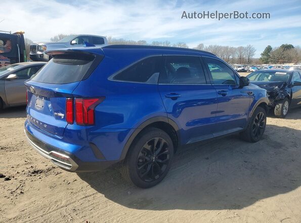 5XYRKDLFXMG029322 2021 KIA SORENTO Blue Rear right