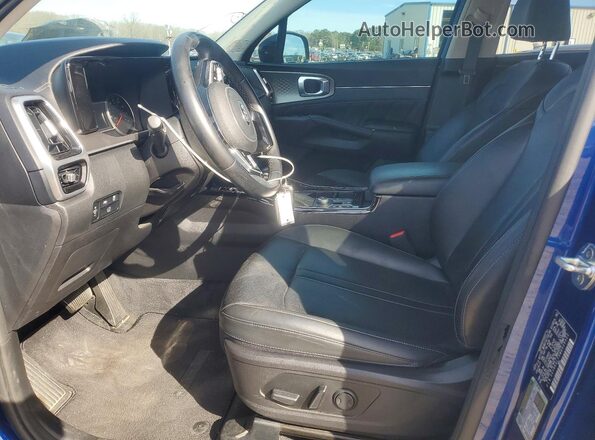 5XYRKDLFXMG029322 2021 KIA SORENTO Blue Front interior view