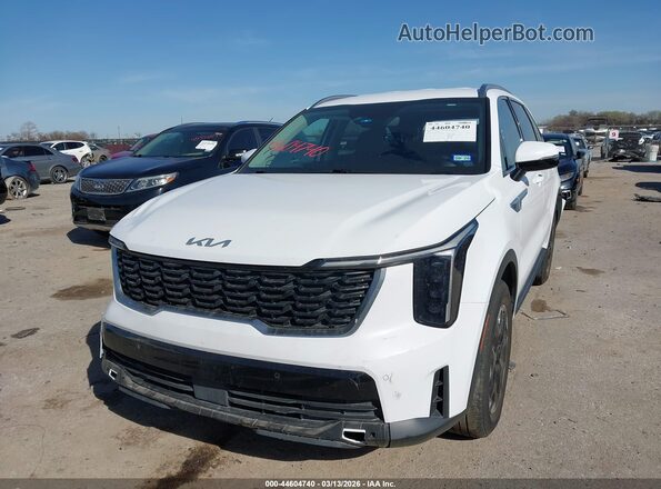 5XYRL4JC9RG260385 2024 KIA SORENTO White წინა მარცხენა ხედი სამი მეოთხედიდან