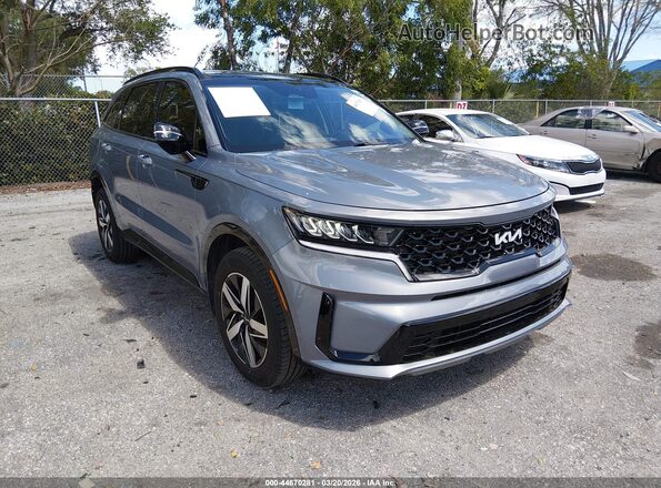 5XYRL4LCXNG143809 2022 KIA SORENTO Blue წინა მარჯვენა