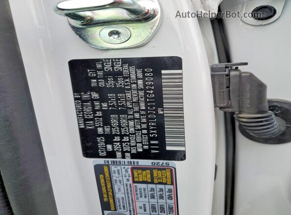 5XYRLDJC1TG429080 2026 KIA SORENTO Белый Вид подкапотного пространства