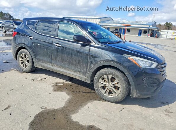 5XYZT3LB0GG366803 2016 HYUNDAI SANTA Черный Передняя правая четверть