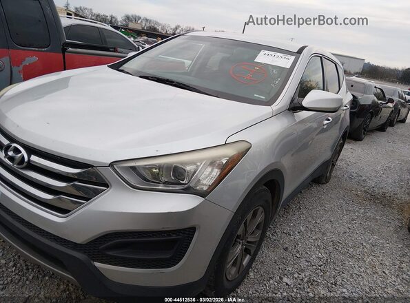 5XYZT3LB4GG364553 2016 HYUNDAI SANTA FE SPORT Серебряный Передняя левая четверть
