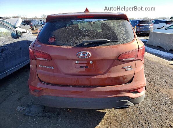 5XYZTDLB4HG414620 2017 HYUNDAI SANTA Оранжевый Вид сзади