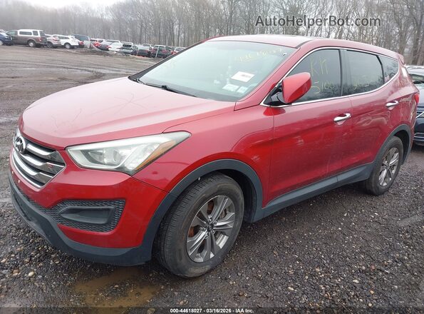 5XYZTDLB5GG344480 2016 HYUNDAI SANTA FE SPORT Красный Передняя левая четверть