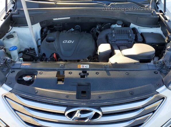 5XYZU3LB4GG324289 2016 HYUNDAI SANTA Белый Вид подкапотного пространства