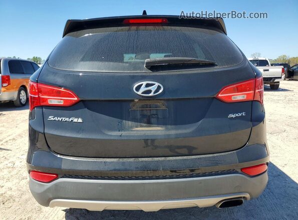 5XYZU3LB5GG356555 2016 HYUNDAI SANTA FE Черный Вид салона спереди