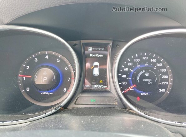 5XYZUDLA2GG360219 2016 HYUNDAI SANTA Серый Вид щитка приборов