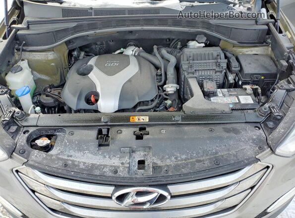 5XYZUDLA2GG360219 2016 HYUNDAI SANTA Серый Вид подкапотного пространства