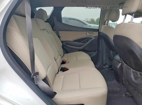 5XYZUDLB1GG353321 2016 HYUNDAI SANTA Белый Вид задней части салона