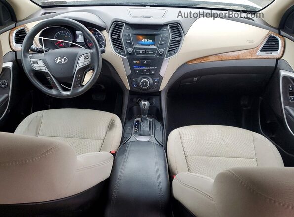 5XYZUDLB1GG353321 2016 HYUNDAI SANTA Белый Вид панели приборов