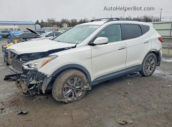 5XYZUDLB1GG353321 2016 HYUNDAI SANTA Белый Передняя левая четверть