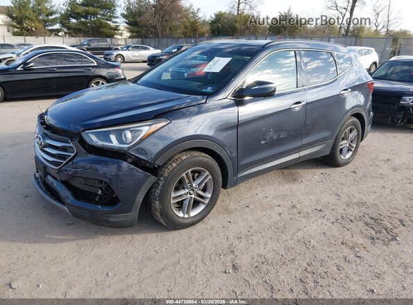 5XYZUDLB1HG468406 2017 HYUNDAI SANTA FE SPORT Dark Blue Передняя левая четверть