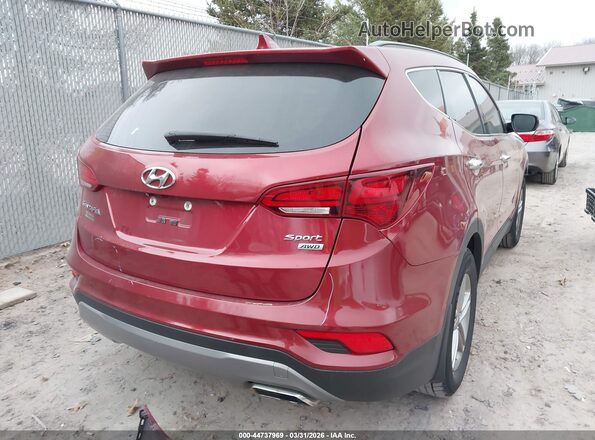5XYZUDLB2HG423393 2017 HYUNDAI SANTA FE SPORT Red Tył prawy
