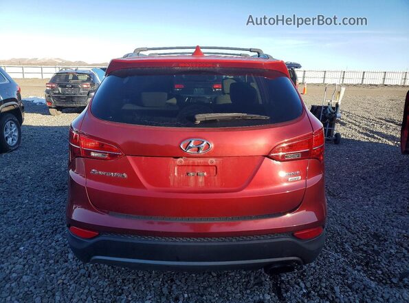 5XYZUDLB5GG375287 2016 HYUNDAI SANTA Burgundy Widok z tyłu