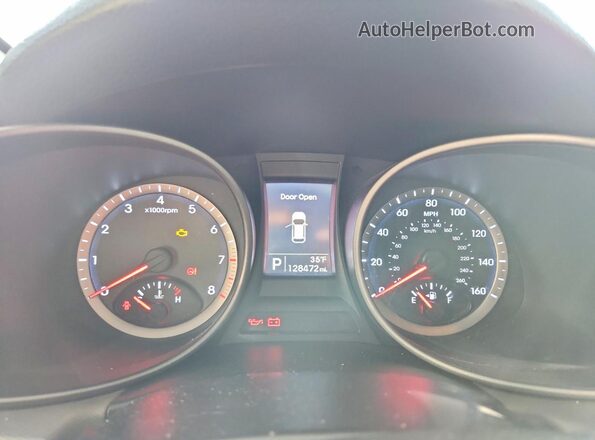 5XYZUDLB7GG361648 2016 HYUNDAI SANTA White Widok zestawu wskaźników