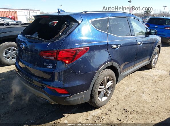 5XYZUDLB7HG473321 2017 HYUNDAI SANTA FE SPORT Синий Задняя правая четверть