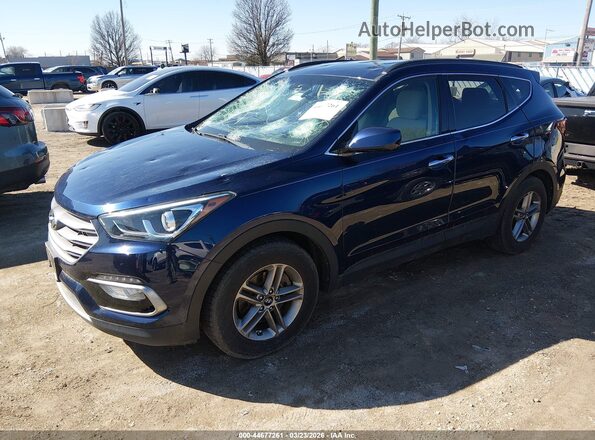 5XYZUDLB7HG473321 2017 HYUNDAI SANTA FE SPORT Синий Передняя левая четверть