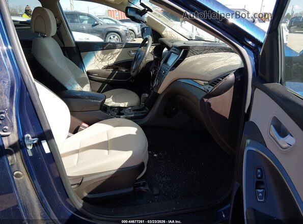 5XYZUDLB7HG473321 2017 HYUNDAI SANTA FE SPORT Синий Вид салона спереди