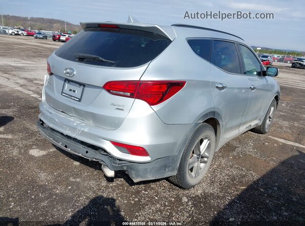 5XYZUDLB7JG506209 2018 HYUNDAI SANTA FE SPORT Серебряный Задняя правая четверть