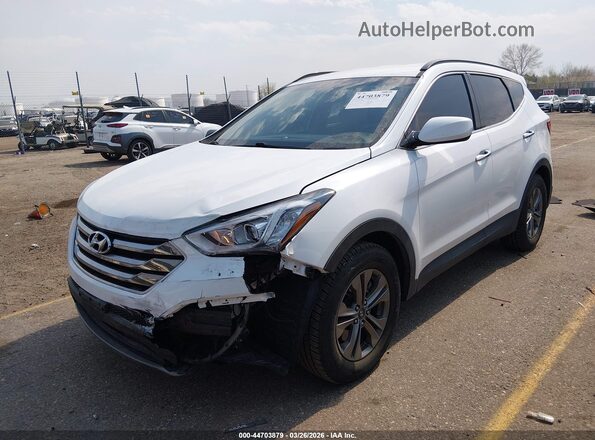 5XYZUDLBXGG362910 2016 HYUNDAI SANTA FE SPORT Белый Передняя левая четверть