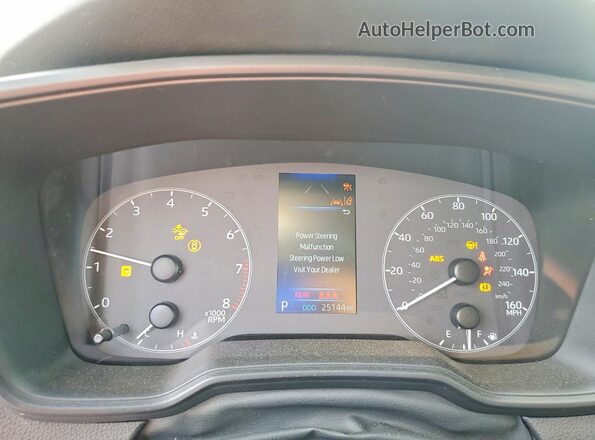 5YFB4MDEXSP306724 2025 TOYOTA LL Серебряный Вид щитка приборов