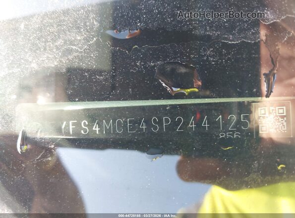 5YFS4MCE4SP244125 2025 TOYOTA LL Silver 