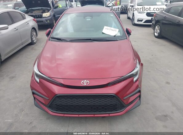 5YFS4MCE7PP146665 2023 TOYOTA LL Maroon Вид щитка приладів