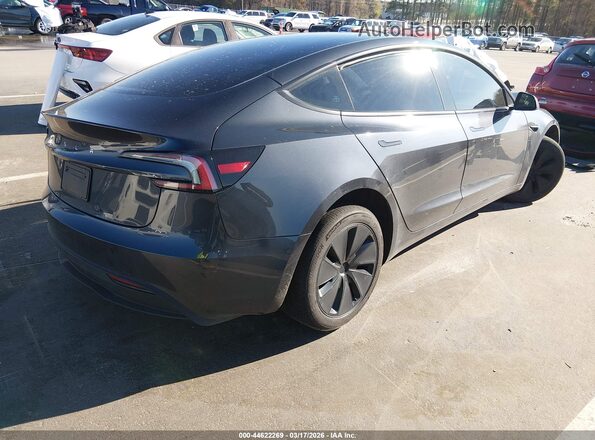 5YJ3E1EA6RF736171 2024 TESLA MODEL 3 Черный Задняя правая четверть