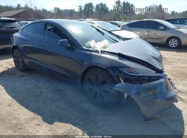 5YJ3E1EA7RF722862 2024 TESLA MODEL 3 Серый Передняя правая четверть