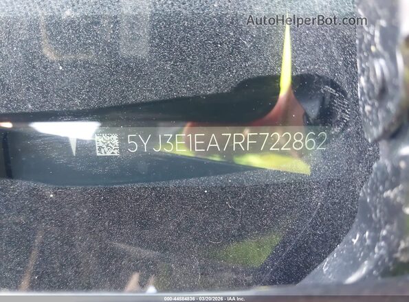 5YJ3E1EA7RF722862 2024 TESLA MODEL 3 Серый Вид наклейки с VIN-кодом