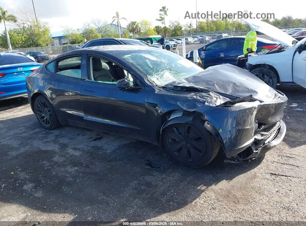 5YJ3E1EA9RF760156 2024 TESLA MODEL 3 Черный Передняя правая четверть