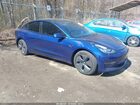 2021 Tesla Model 3 Standard Range Plus Rear-wheel Drive Blue vin: 5YJ3E1EAXMF860971