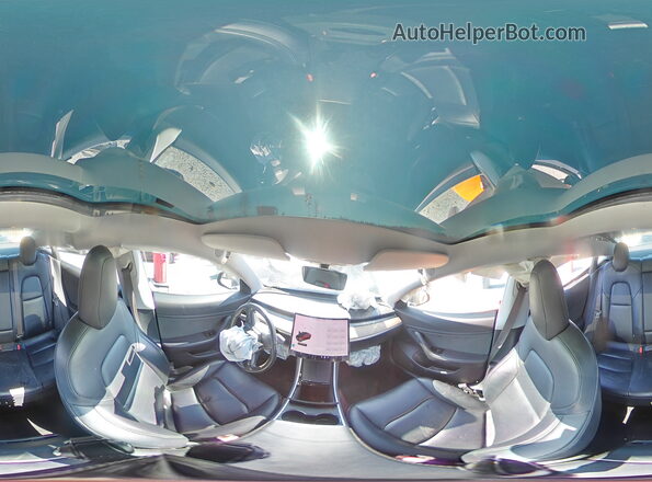 5YJ3E1EB0JF066047 2018 TESLA MODEL Серый Панорамный вид салона 360°