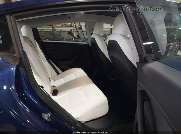 5YJ3E1EB0MF013305 2021 TESLA MODEL 3 Синий Вид наклейки с VIN-кодом