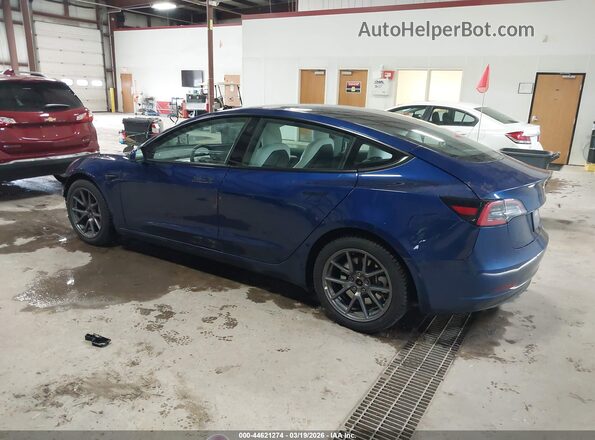 5YJ3E1EB0MF013305 2021 TESLA MODEL 3 Синий Задняя левая четверть