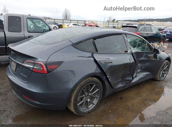 5YJ3E1EB0NF242942 2022 TESLA MODEL 3 Серый Задняя правая четверть