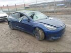 2023 Tesla Model 3 Long Range Dual Motor All-wheel Drive Blue vin: 5YJ3E1EB2PF600299