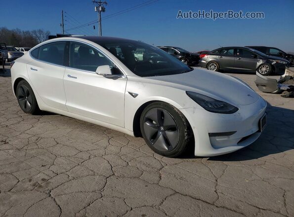 5YJ3E1EB3JF178860 2018 TESLA MODEL Белый Передняя правая четверть