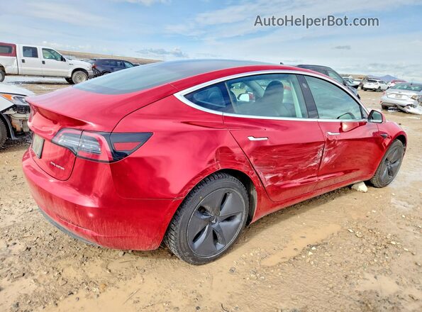 5YJ3E1EB3KF387324 2019 TESLA MODEL Red Задня права чверть