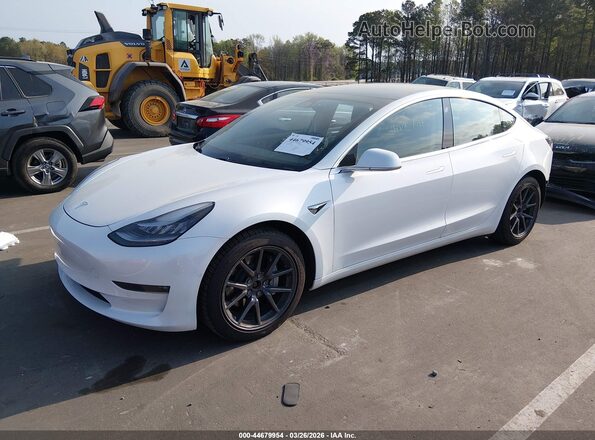 5YJ3E1EB4KF452987 2019 TESLA MODEL 3 Белый Передняя левая четверть