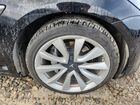 2020 Tesla Model 3 Black vin: 5YJ3E1EB4LF600492 Damage: Right Front Wheel, Curb Rash, > 12 Inches