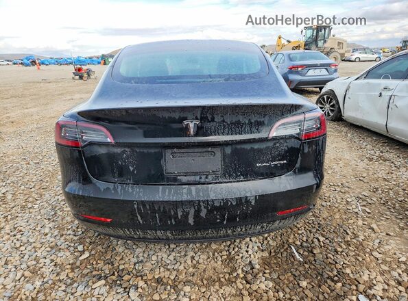 5YJ3E1EB4LF600492 2020 TESLA MODEL Black Widok z tyłu